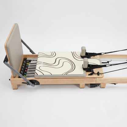 Reformys Pilates Reformer Mat in Contour on a Pilates reformer machine